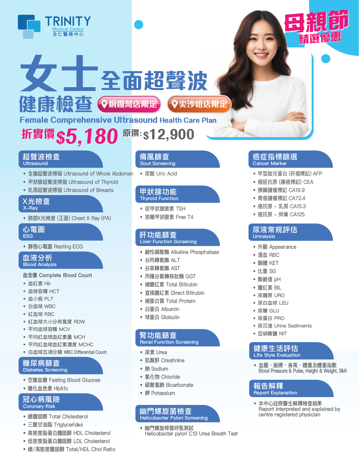 【Mother's Day Special Offers】Comprehensive Ultrasound Health Care Plan (Male/Female)