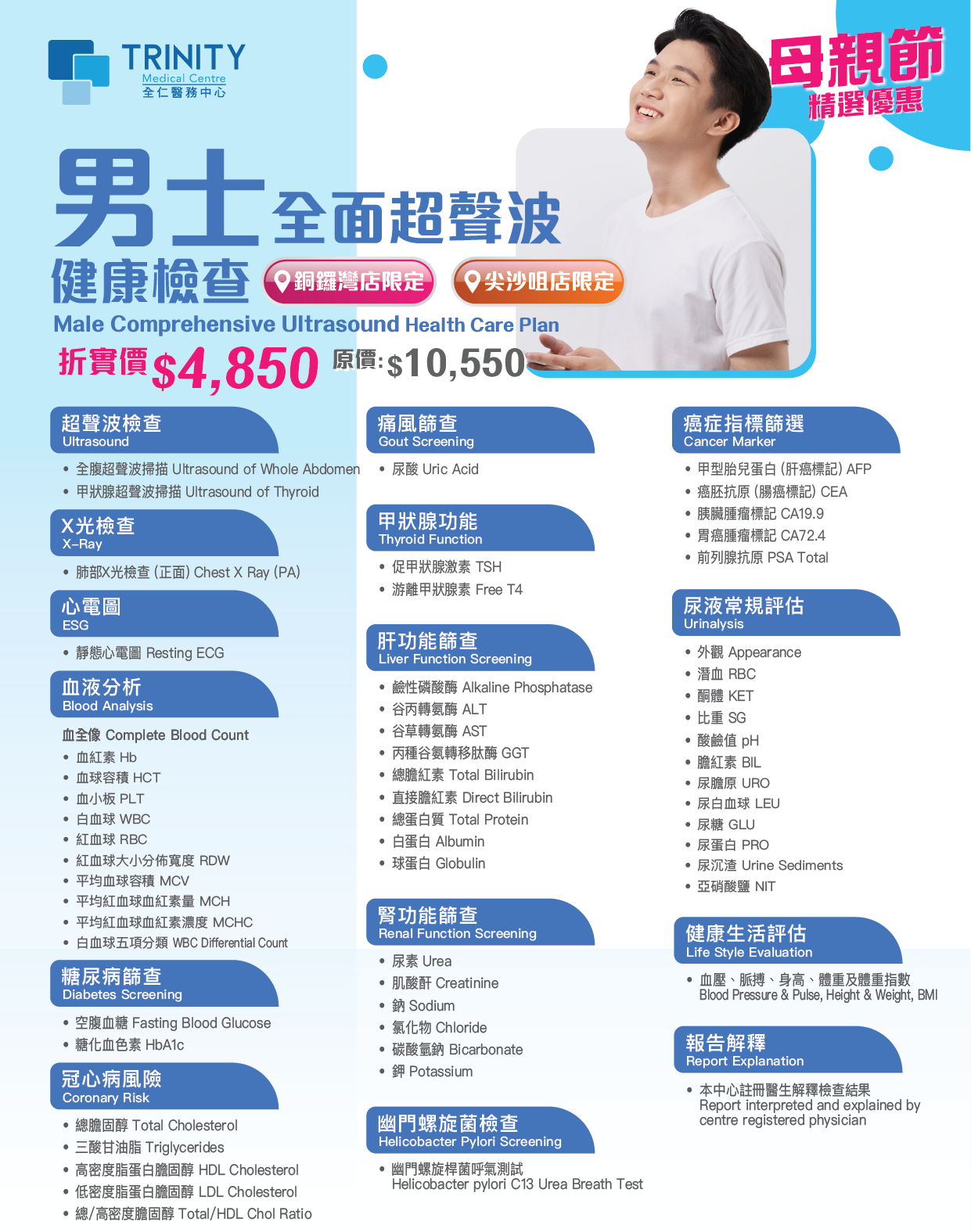 【Mother's Day Special Offers】Comprehensive Ultrasound Health Care Plan (Male/Female)