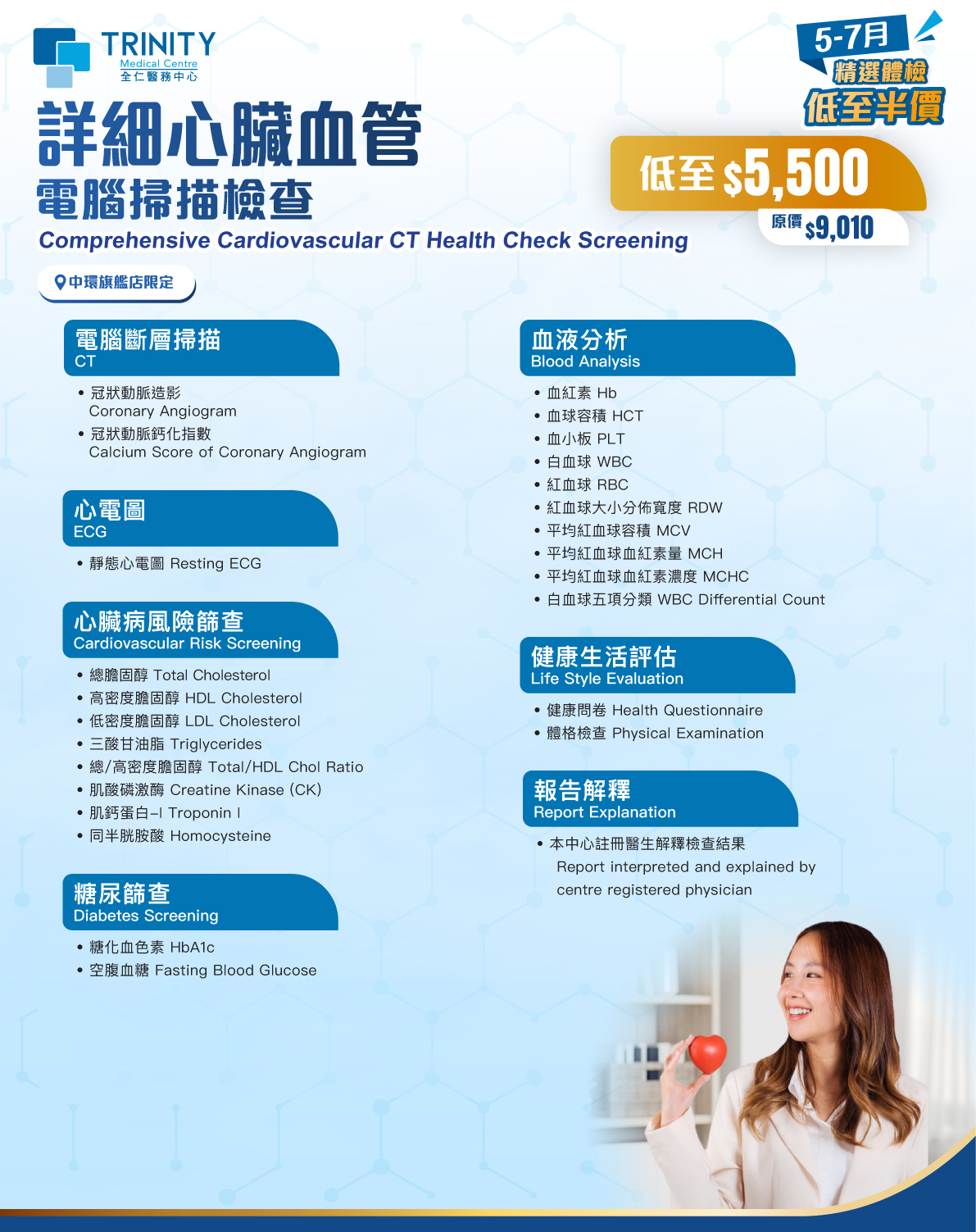 【5-7月優惠】詳細心臟血管電腦掃描檢查