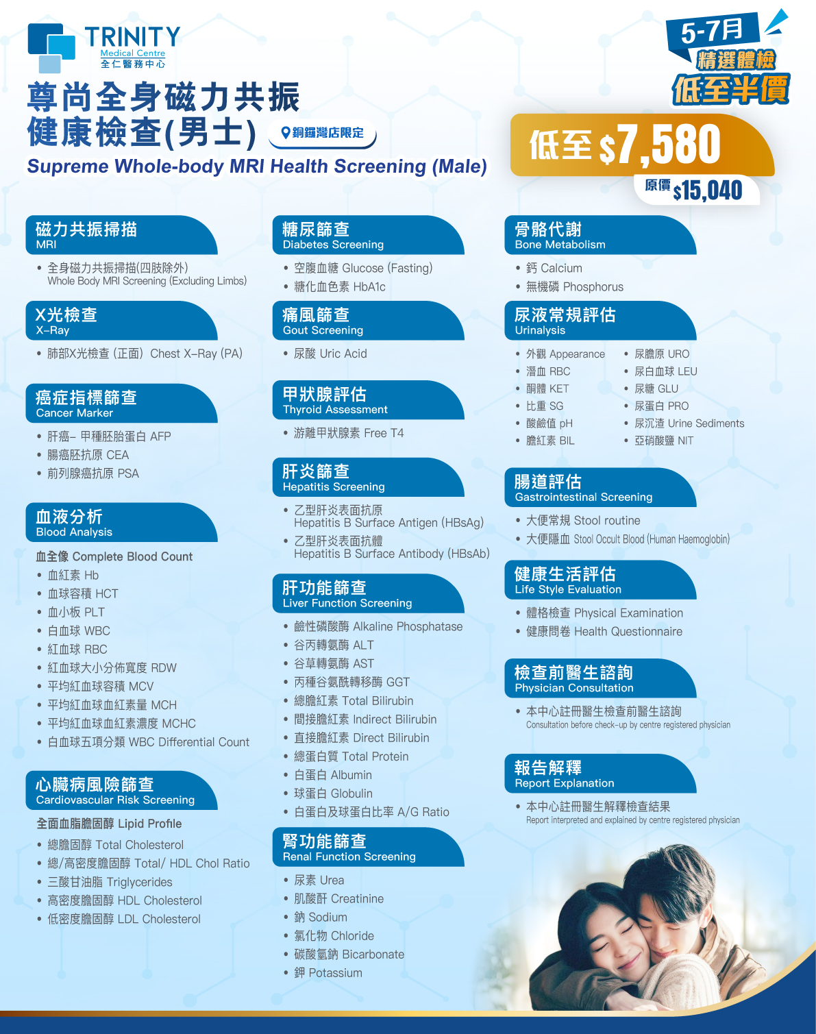 【5-7月優惠】尊尚全身磁力共振健康檢查