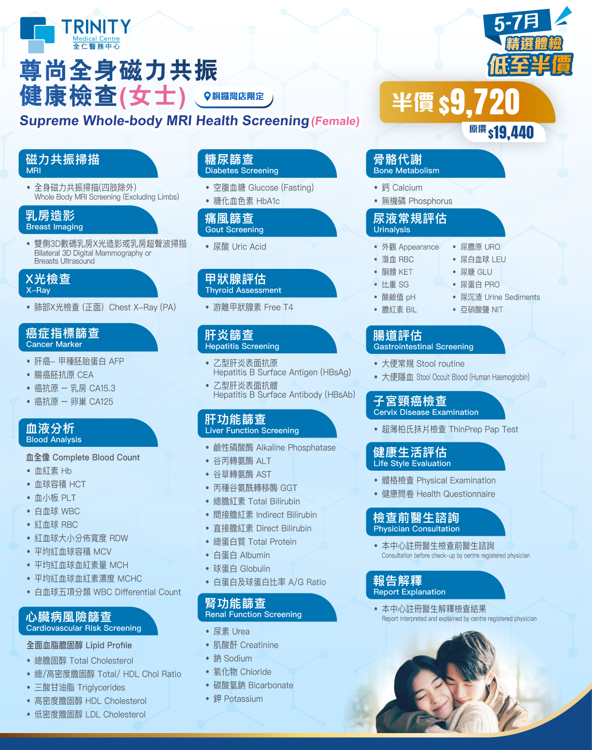 【5-7月優惠】尊尚全身磁力共振健康檢查