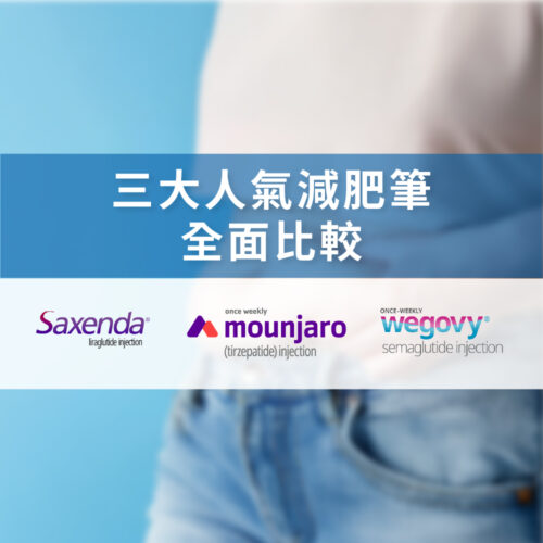 三大人氣減肥筆全面比較：Wegovy 維秀美、Saxenda 秀身達、Mounjaro 滿健樂
