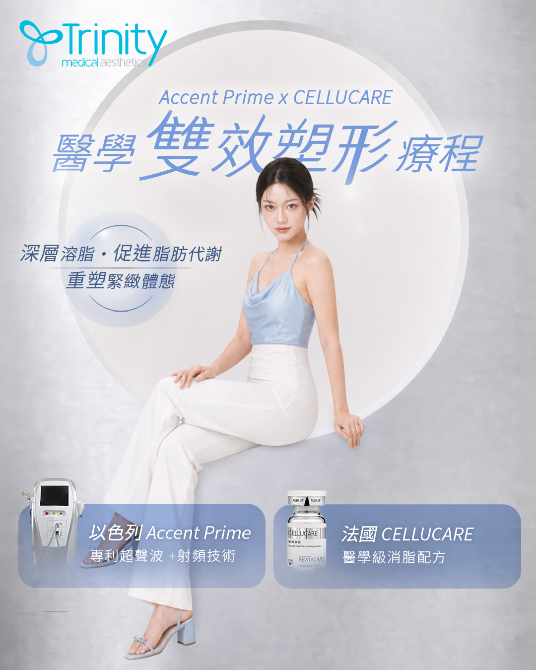 Accent Prime x CELLUCARE 醫學雙效塑形療程 Accent Prime-CELLUCARE-全仁醫學美容