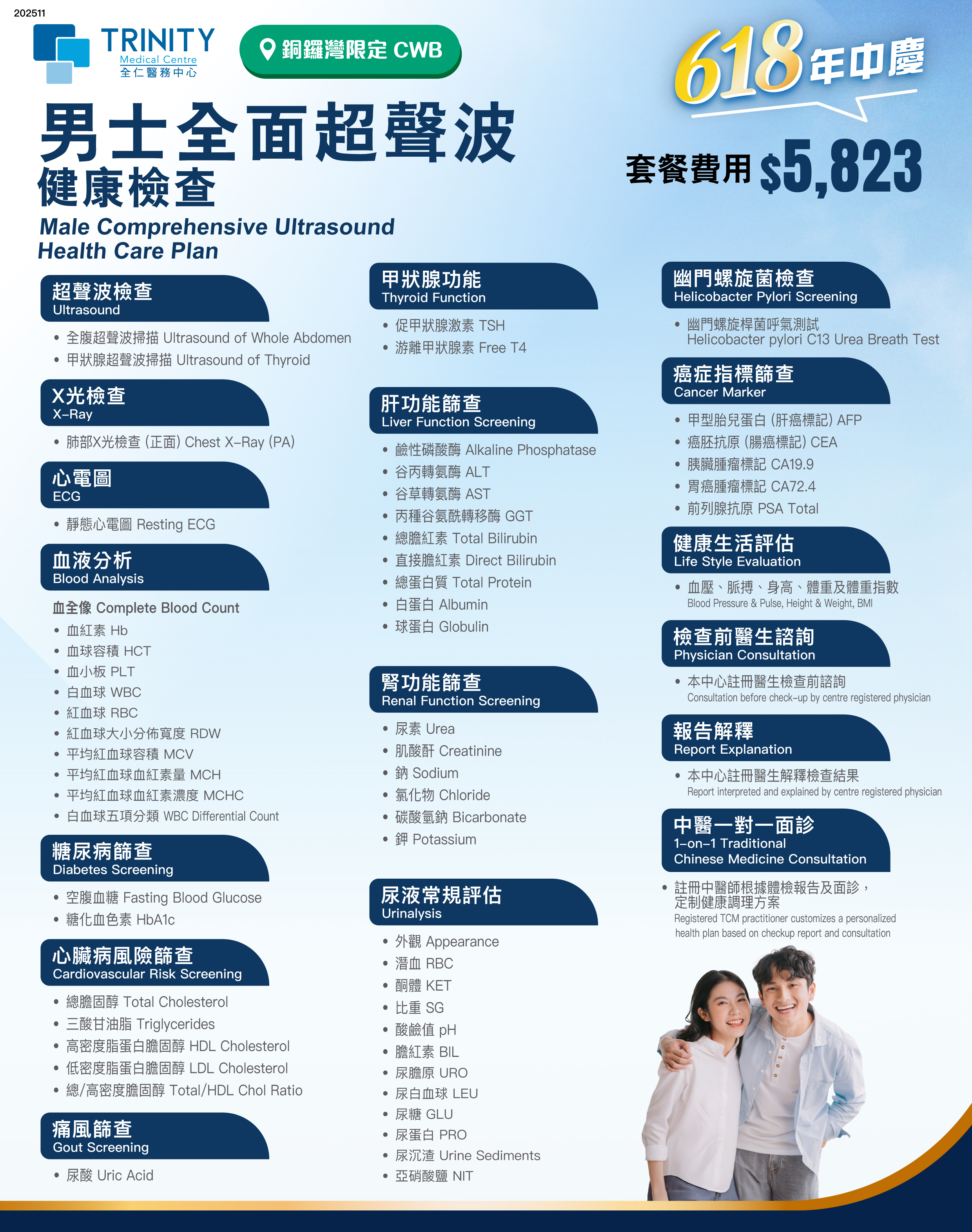 男士超聲波檢查-身體檢查-全仁醫務