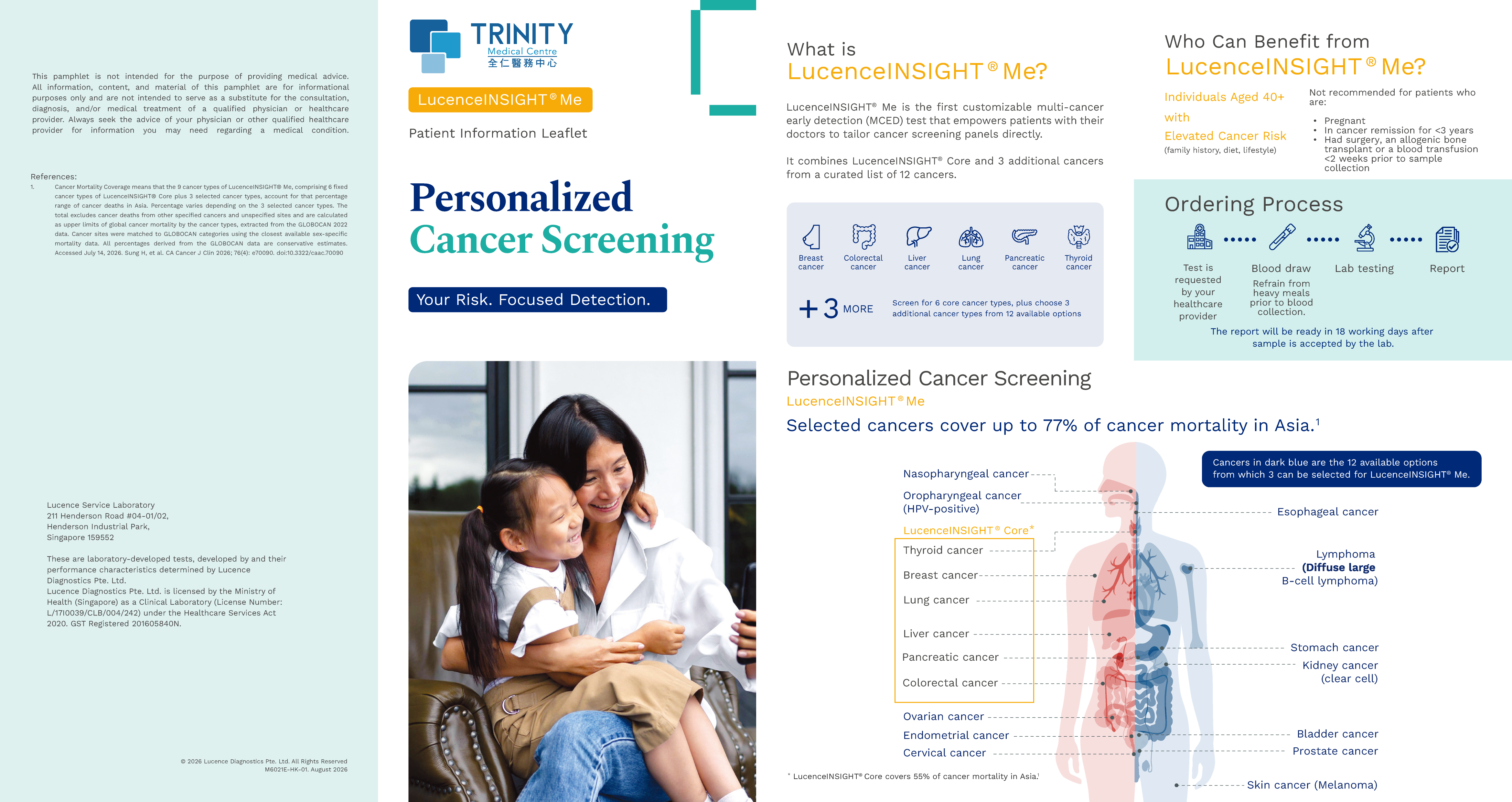 【Pink Oct】Lucence INSIGHT™ Multi-Cancer Early Screening Lucence INSIGHT™ Me-Multi-Cancer Early Screening-Trinity Medical Centre